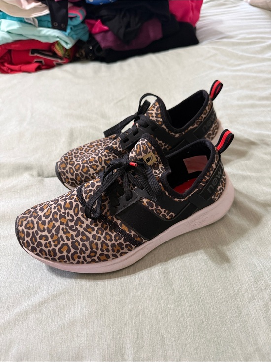 New Balance Shoes - New Balance Women's Leopard Print Sneakers with Black Accents